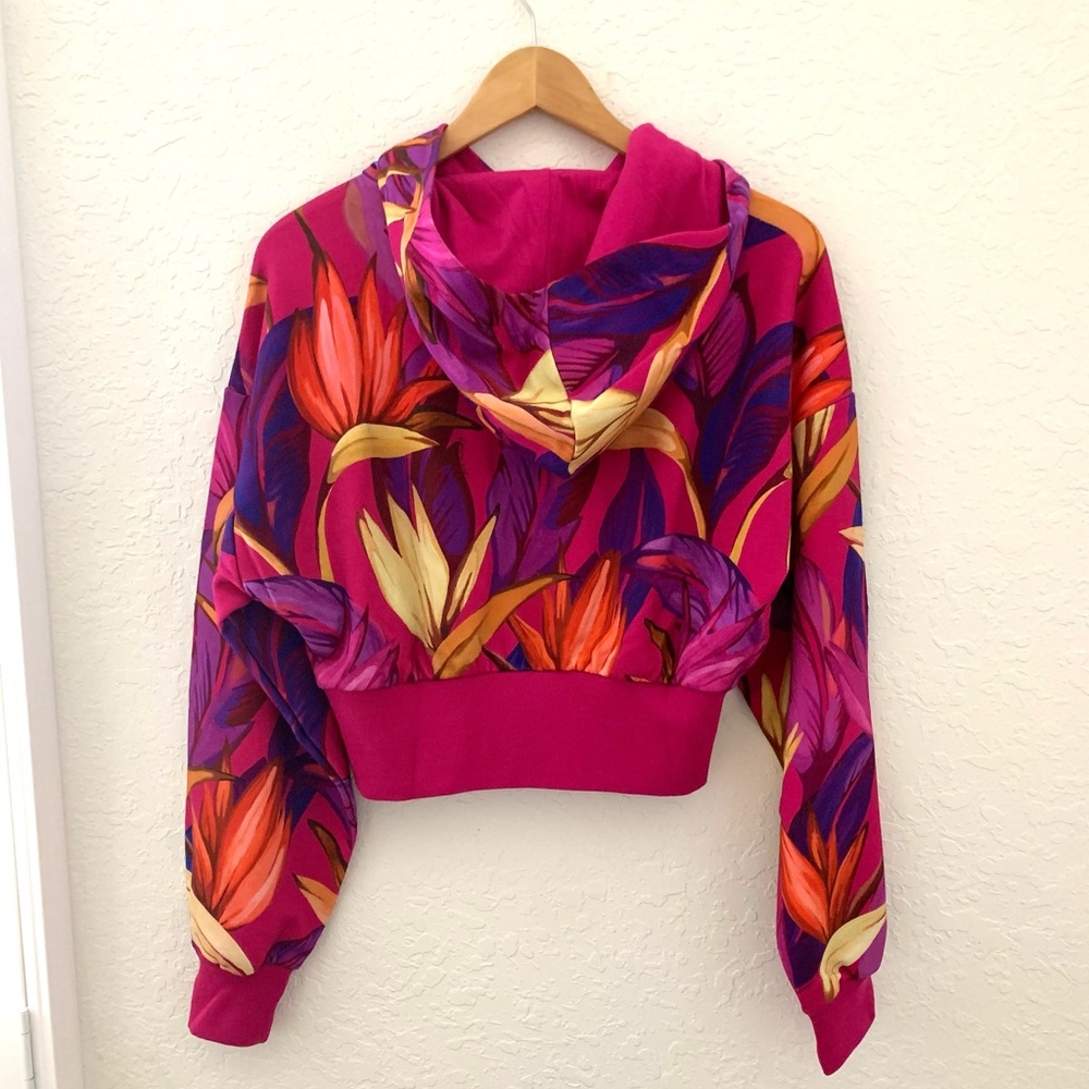 NWT Farm Rio Floral Women's Cropped Jacket - Multicolor - Picture 10 of 10